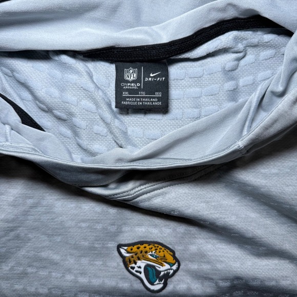 NFL Jacksonville Jaguars Nike On-Field lightweight Hoodie Pullover Mens 2XL Gray - Picture 5 of 8